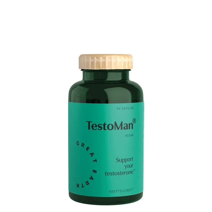 TestoMan 90 kapslar — testosteron-stöd för män